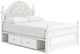 Signature Design by Ashley® Kozlani White Youth Full Upholstered Storage Panel Bed-1