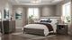 Bernards Modesto Taupe Upholstered King Panel Bed-1