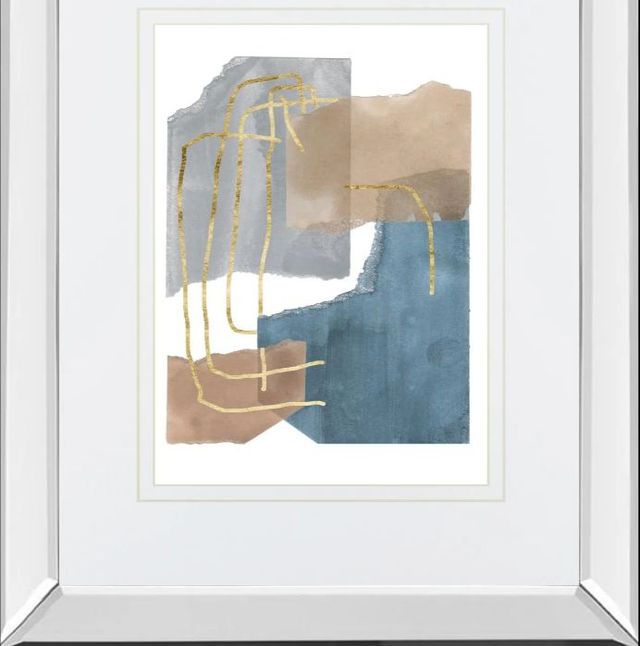Classy Art Matter Dissolving II by Melissa Wang Mirror Framed 34" Wall Art-1