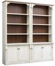 Martin Furniture Durham 2-Piece Brushed Chalk Tall Bookcase Set-0