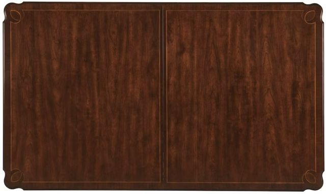 Hooker® Furniture Charleston Maraschino Cherry Rectangular Leg Dining Table with Black Cherry Base-3