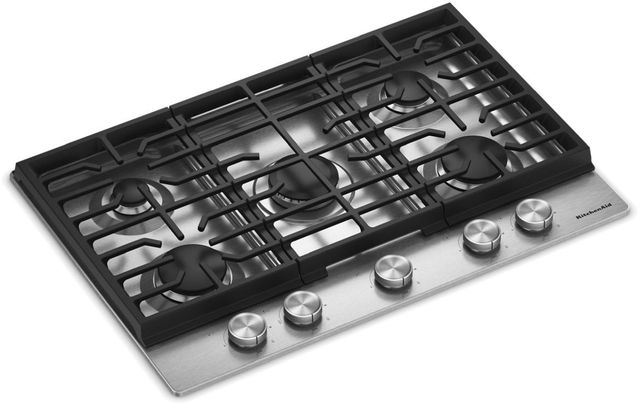 KitchenAid® 30" Stainless Steel Gas Cooktop-1