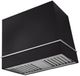 AGA Loge 36" Matte Black Wall Mounted Range Hood with Brushed Nickel Trim-0