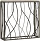 Hooker® Furniture Melange Beige Thin Metal Console Table with Dark Satin Nickel Gray Base-0