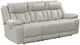 Homelegance® Huron Gray Double Power Reclining Sofa-0