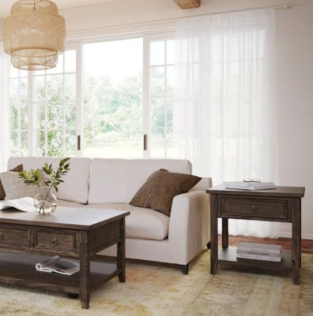 Jofran Inc. Bakersfield Brown End Table-1