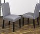 Kwality Imports Nancy Espresso/Grey Upholstered Chair-0