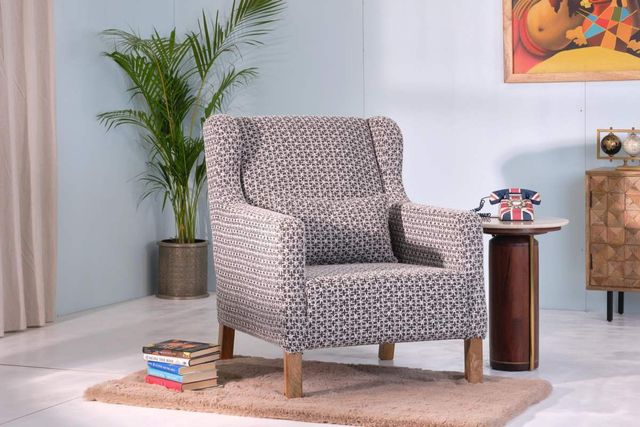 Jaipur Furniture Splendid Complements Wesson Gray Chair-1