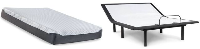 Sierra Sleep® by Ashley® Chime Elite 2-Piece 10" Memory Foam and Adjustable Base Queen Mattress Set-0