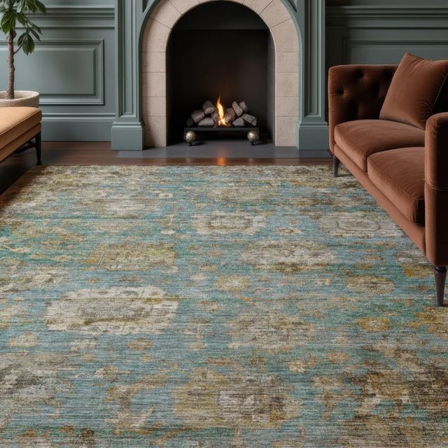 Dalyn™ Rug Company Aristo AR7 Teal 8'x10' Area Rug-1