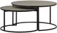 Armen Living Rina 2-Piece Medium Gray Nesting Coffee Table Set -0