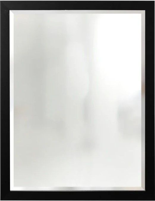 Stylecraft Black Beveled Framed Wall Mirror-0