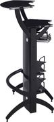 Coaster® Dallas Smoked/Black 3-Bottle Wine Rack Bar Unit-3