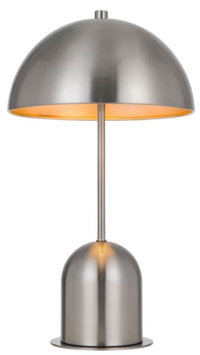 Cal® Lighting & Accessories Peppa Brushed Steel Accent Lamp-1