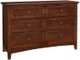 Vaughan-Bassett Bonanza Cherry 6-Drawer Studio Dresser-0