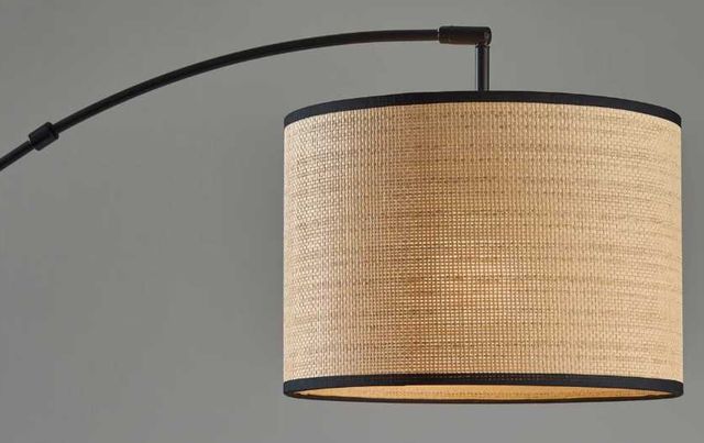 Adesso® Bowery Black Arc Floor Lamp-1