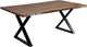 Porter International Designs Manzanita Harvest Dining Table with Black X Base-0
