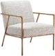 Zuo® Modern Norrebro Beige Frost/Gold Accent Chair-0