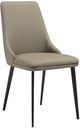 Armen Living Genesis 2-Piece Taupe Grey Dining Chair Set-0