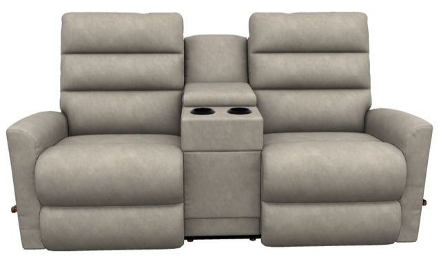 La-Z-Boy® Liam Pebble Manual Wall Reclining Loveseat with Console-1