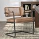 Classic Home Fonda Adobe Tan/Black Dining Chair-1