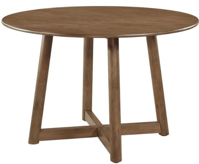 Coaster® Dinah 5-Piece Brown Round Solid Wood Dining Set-1