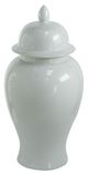 A & B Home Seaford White Ginger Jar-0