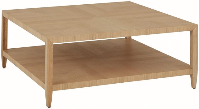 Bassett® Furniture Fallon Summer Wheat Square Cocktail Table-0