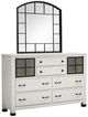 Magnussen Home® Harper Springs Black/Silo White Dresser and Mirror-0