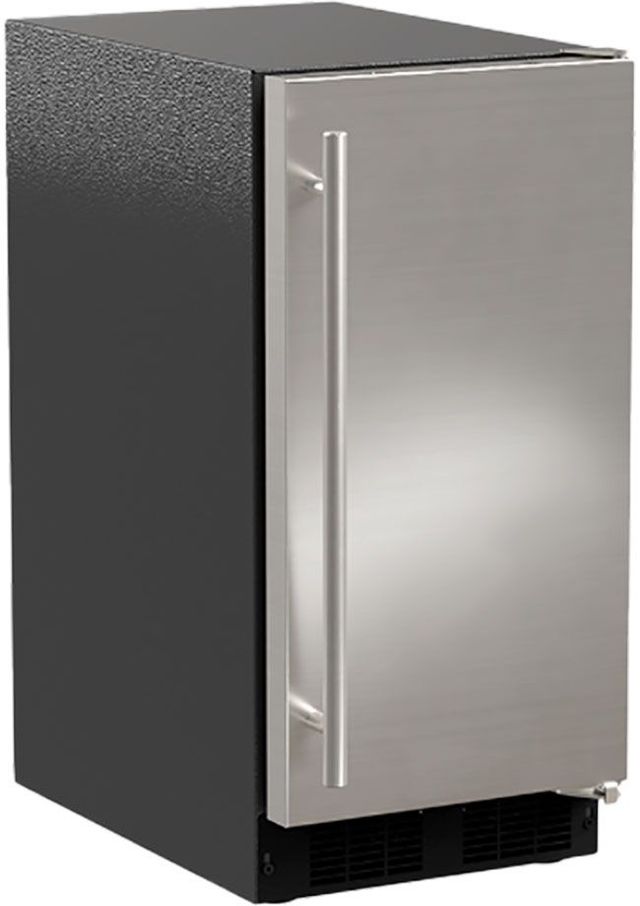 Marvel 15" 25 lb. Stainless Steel Low Profile Crescent Ice Maker-1