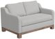 International Furniture Direct Samba Oyster/Rich Brown Loveseat-0