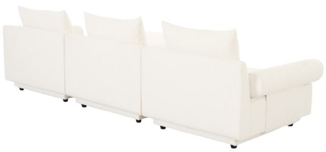 Moe's Home Collection Rosello 3-Piece White Modular Sectional Sofa-3