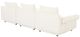 Moe's Home Collection Rosello 3-Piece White Modular Sectional Sofa-3