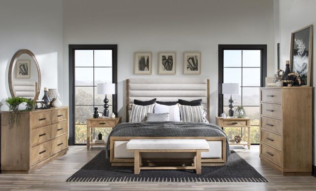 Legacy Classic Torrance Aged Driftwood Open Nightstand-1