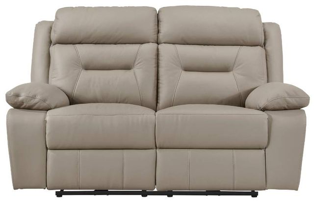 Homelegance® Laconia Latte Leather Power Double Reclining Loveseat-2