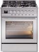 Ilve® Professional Plus II Series 30" Stainless Steel Pro Style Dual Fuel Range-0