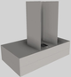 Vent-A-Hood® 36" Stainless Steel Contemporary Wall Mounted Range Hood-4