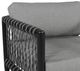 CabanaCoast® Customizable Tate Aluminum/Natural Fiber Outdoor Loveseat-3