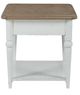 Liberty Furniture Turnberry Park Toasted Oat Rectangular End Table with Washed White Base-3