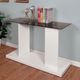 Furniture of America® Mannedorf Black Glass Sofa Table with White Base-0