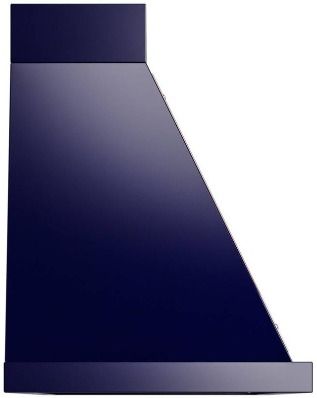 Ilve® Nostalgie II Noblesse 60" Midnight Blue Wall Mounted Range Hood with Copper Trim-2