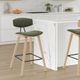 Armen Living Fox Oak/Vintage Green Counter Stool-1