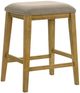 Armen Living Jane 3-Piece Amber Glow/Twilight Taupe Counter Stool Set-0