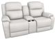 La-Z-Boy® Dorian Porcelain Manual Reclining Loveseat with Console-0