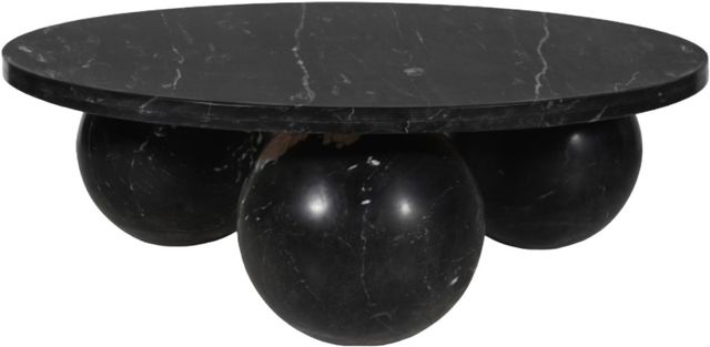 Meridian Furniture Spherical Black Marble Coffee Table-0