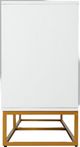 Jofran Inc. Argyle Glen Gold/White 60" Accent Cabinet-4