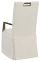 Fairfield® Customizable Entree Dining Pull Tall Button Back Arm Chair with Skirt-3