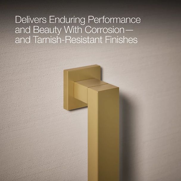 KOHLER® Square Vibrant Brushed Moderne Brass 12" Grab Bar-4