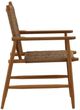Dovetail Furniture Araya 2-Piece Light Brown Wicker/Wooden Outdoor Dining Chair Set-2