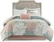 Olliix by Madison Park Essentials Blush/Grey California King Maible Complete Comforter and Cotton Sheet Set-1